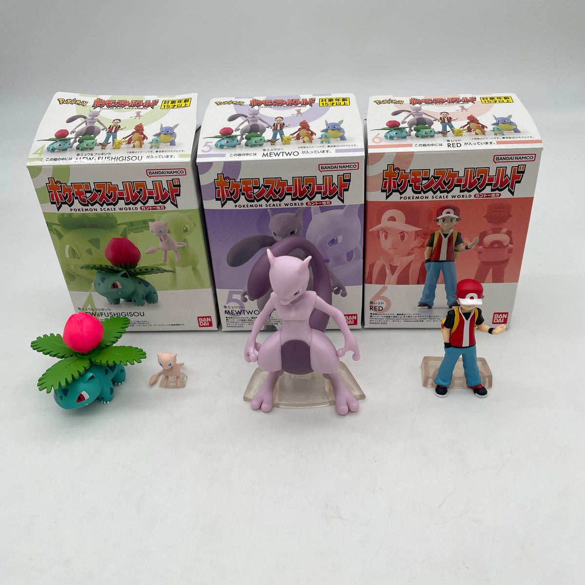 Pokemon Scale World Figure Kanto Region Complete set 1/20 Bandai Japan Import