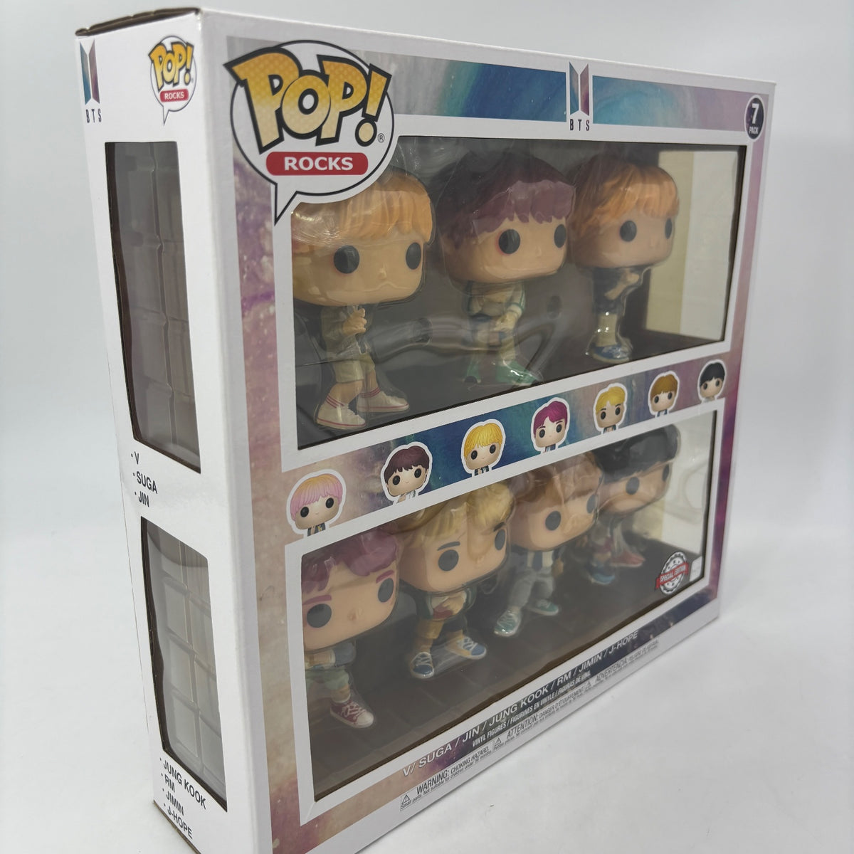 BTS Funko POP ROCKS 7 Pack Figure KPOP Toy V JIN JUNG KOOK RM JIMIN SUGA J-HOPE