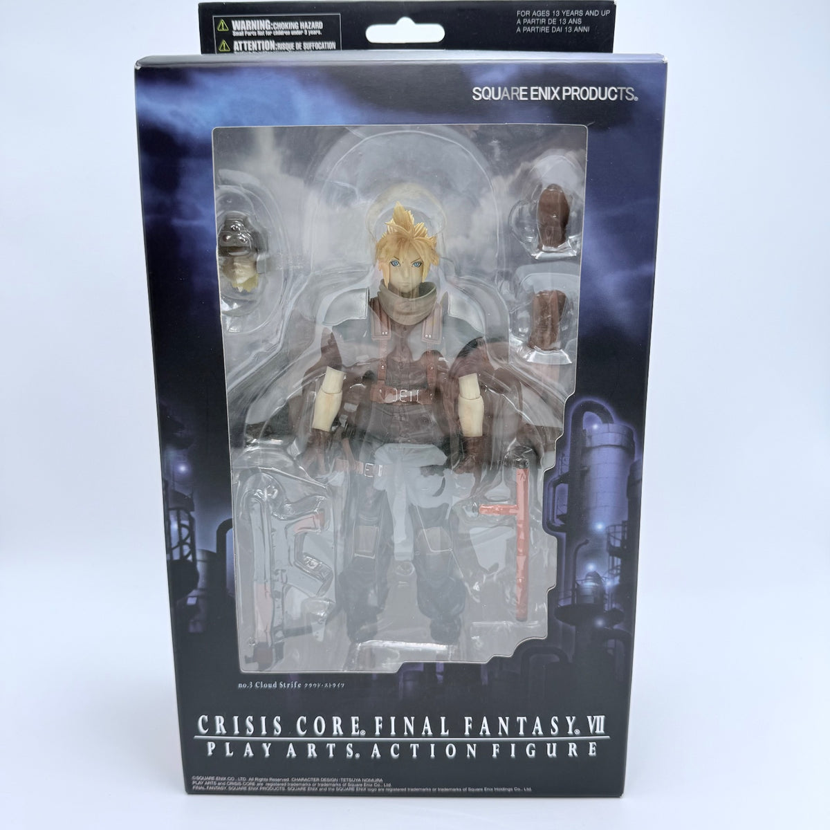 PLAY ARTS Cloud Strife FINAL FANTASYVII CRISIS CORE Action Figure Japan Import