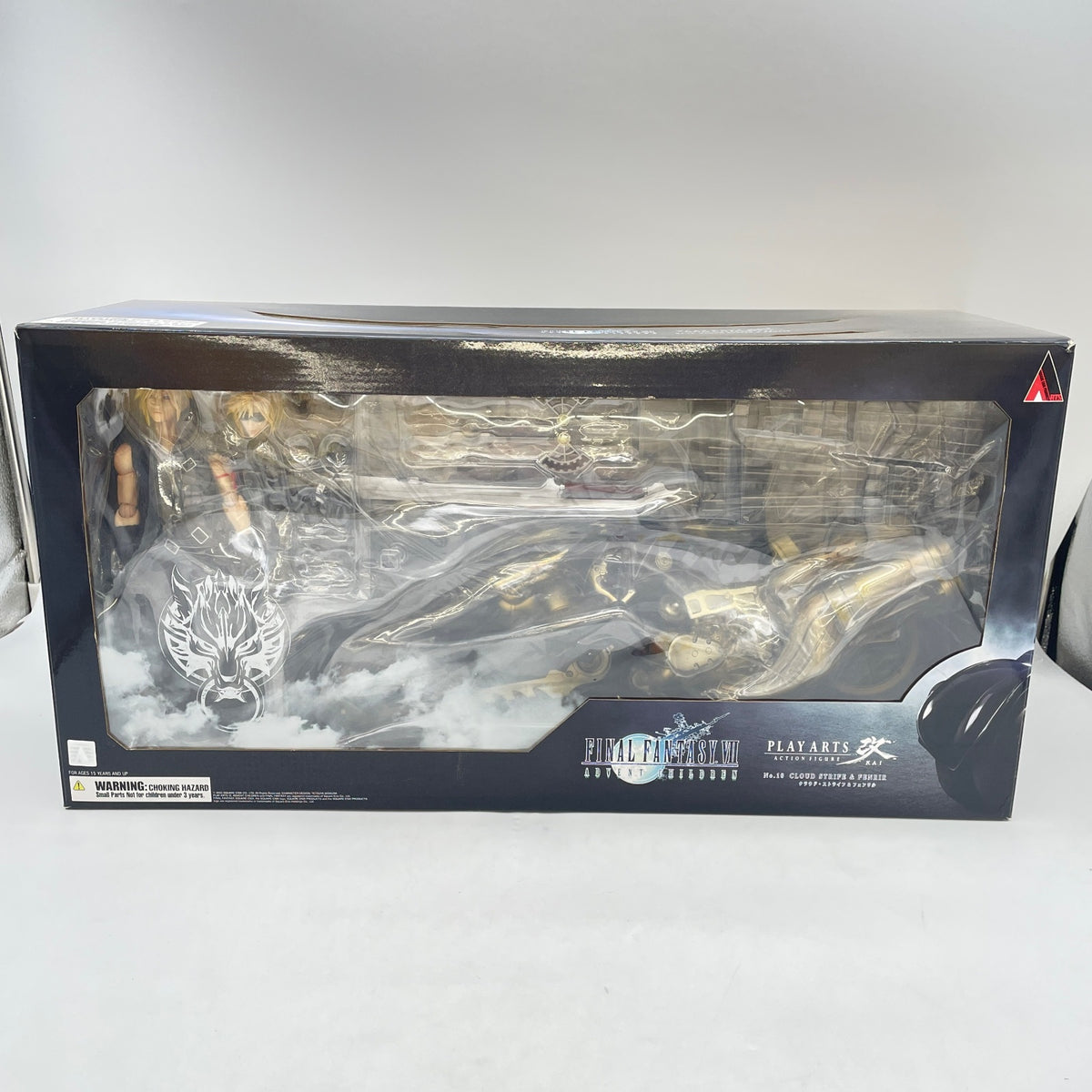 FINAL FANTASY VII ADVENT CHILDREN PLAY ARTS Kai Cloud Strife & w/Box