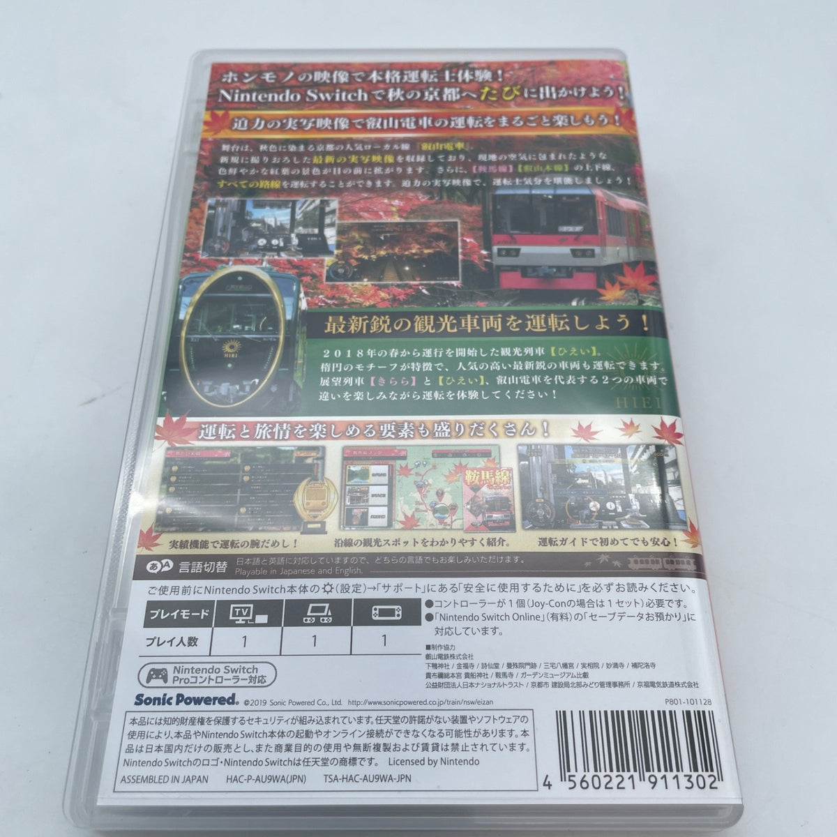 Nintendo Switch Japanese Rail Sim Eizan Densha 3D Journey to KyotoRail way