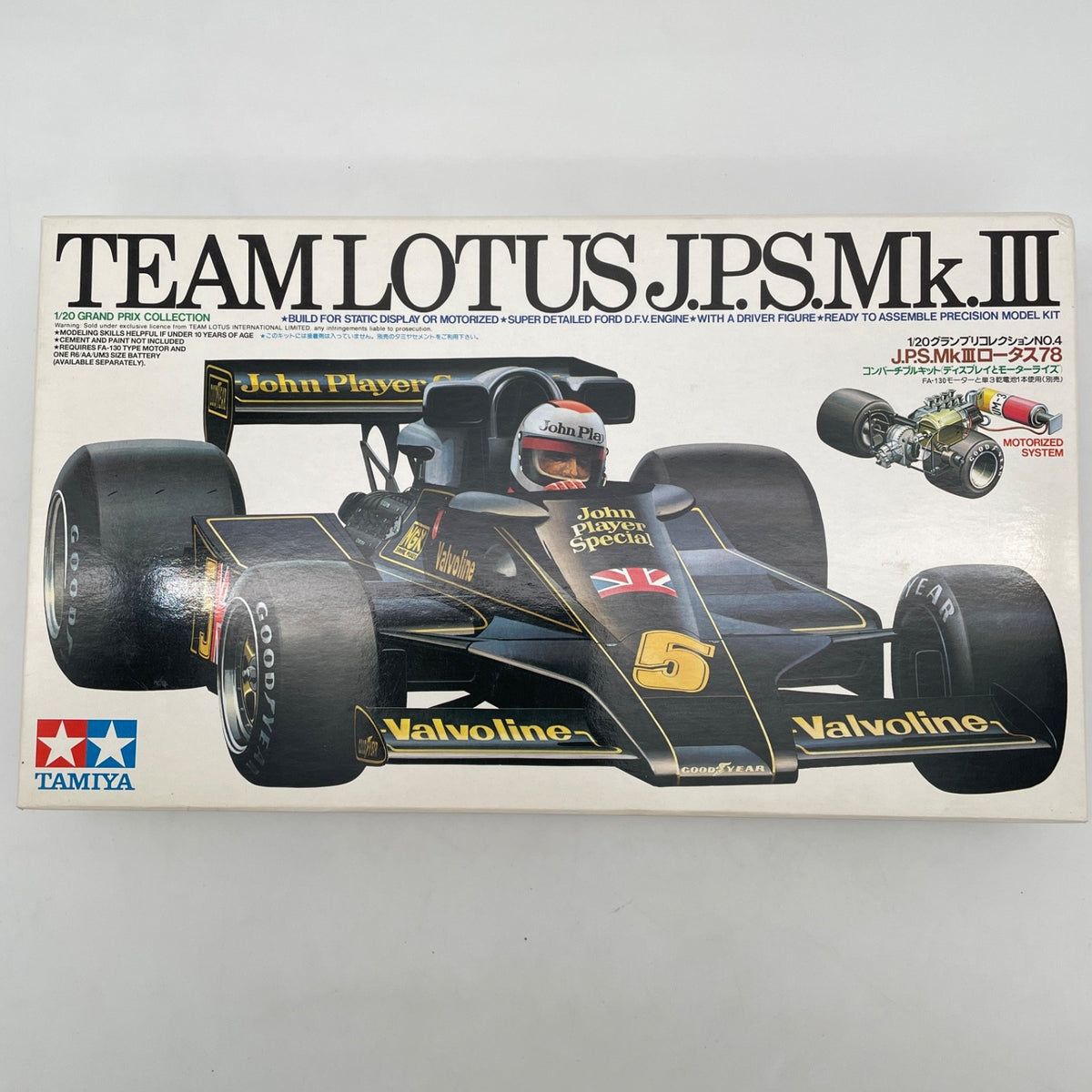 TAMIYA Grand Prix Collection No.4 1/20 TEAM LOTUS J.P.S. Mk.III 78 Model Kit