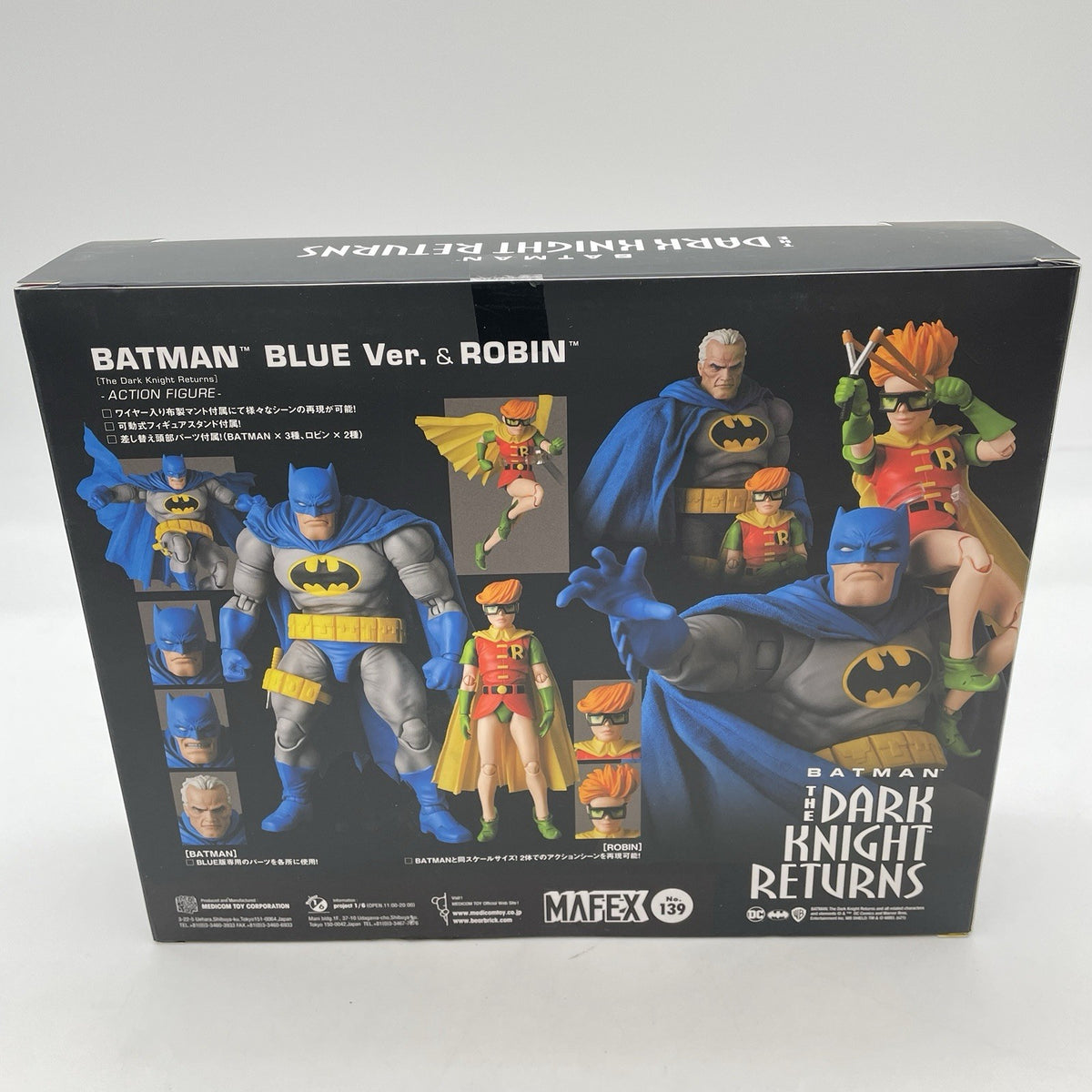MAFEX Batman Blue Ver. & Robin The Dark Knight Returns Action Figure Medicom Toy