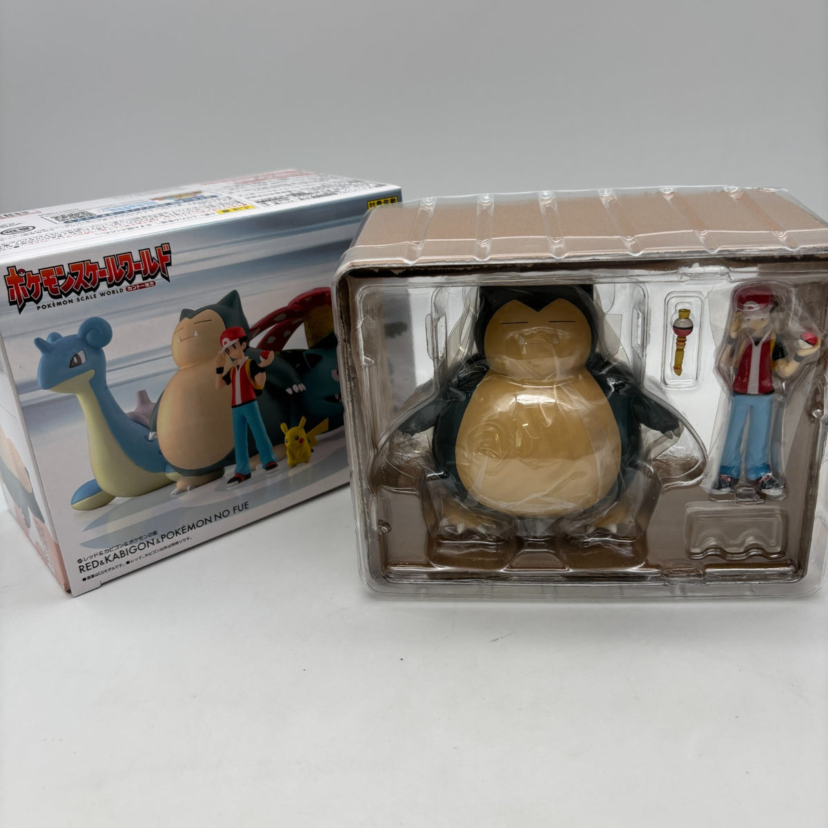 Pokemon Scale World Kanto Red & Snorlax Figure 1/20 Scale BANDAI Japan