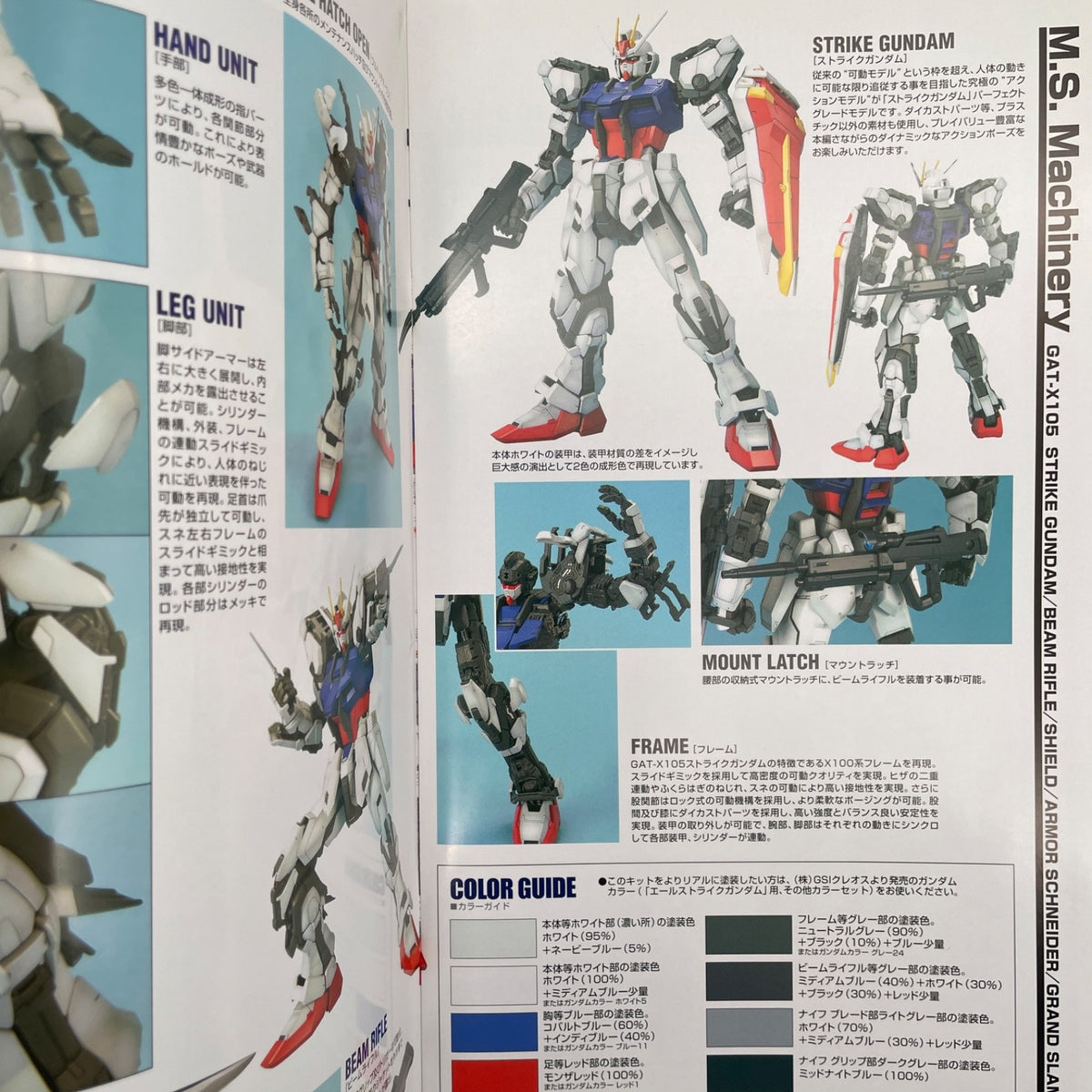 PG 1/60 GAT-X105 Mobile Suit Gundam SEED Strike Gundam Plastic Model BANDAI