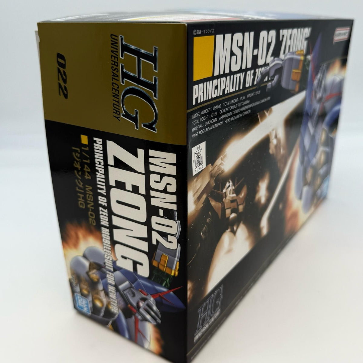 1/144 Scale HGUC Mobile Suit Gundam MSN-02 Gundam ZEONG Model Kit Japan