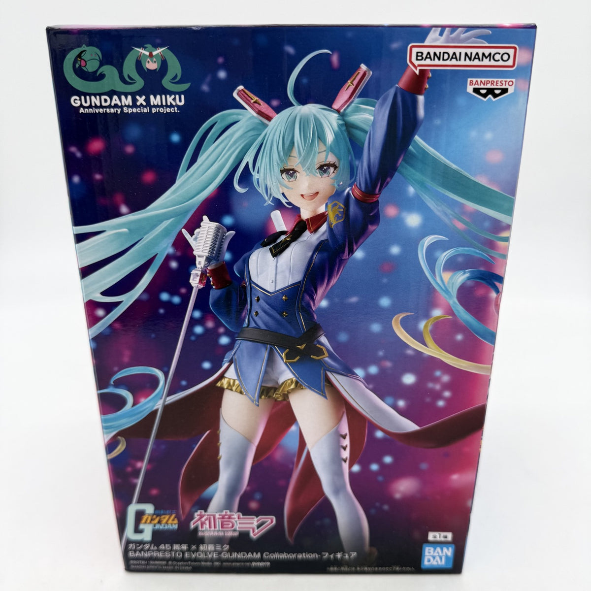 Gundam 45th Anniversary x Hatsune Miku Banpresto Evolve Collaboration w/Box