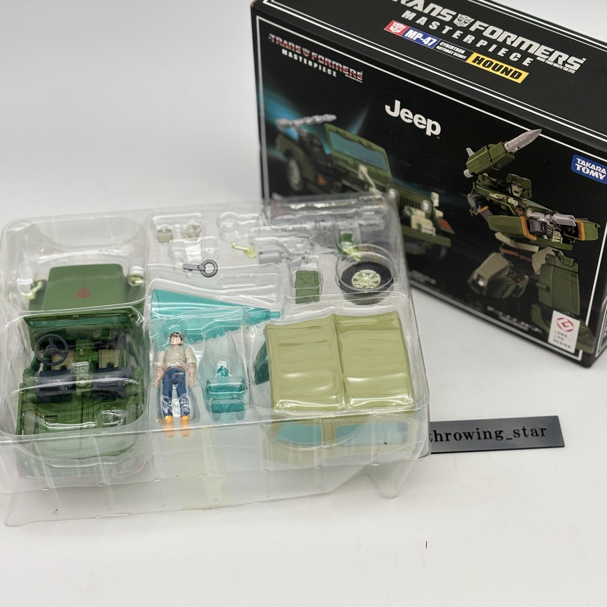TAKARA TOMY Transformer Masterpiece MP-47 Hound Action Figure Robot from Japan