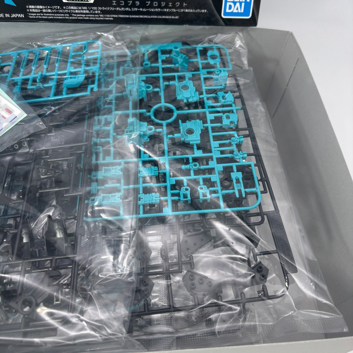 Bandai MG 1/100 Strike Freedom Gundam Recirculation Neon Blue ECOPLA Limited
