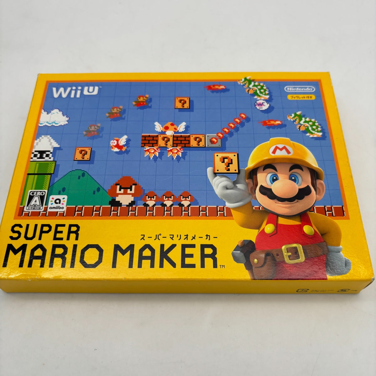 Nintendo Wii U Super Mario Maker With Booklet Japan Import
