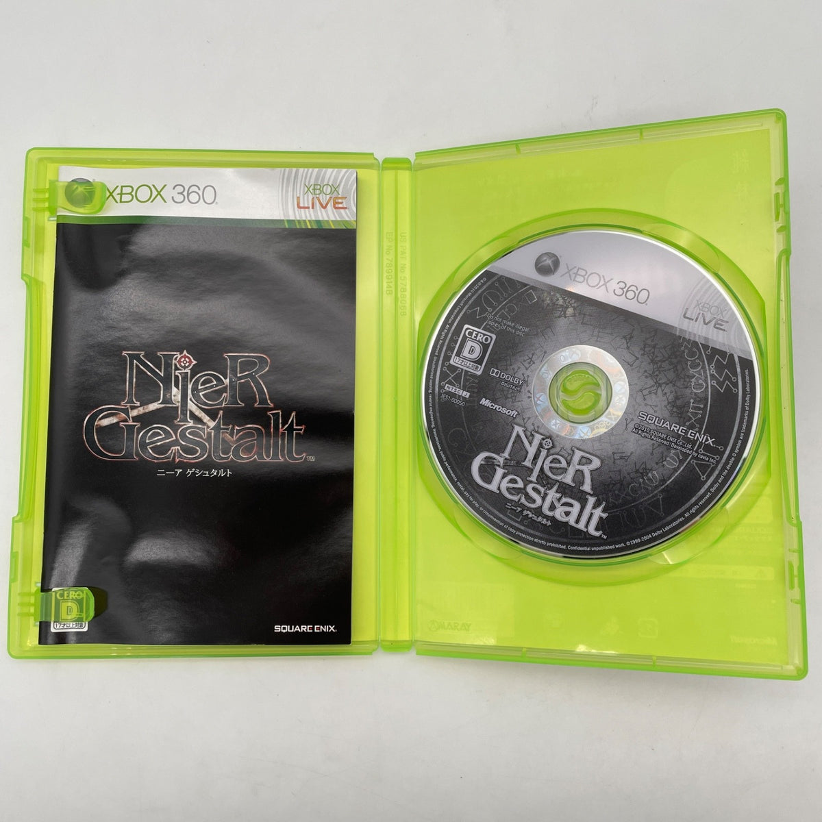 Xbox 360 NieR Gestalt SQUARE ENIX Japan Import Used