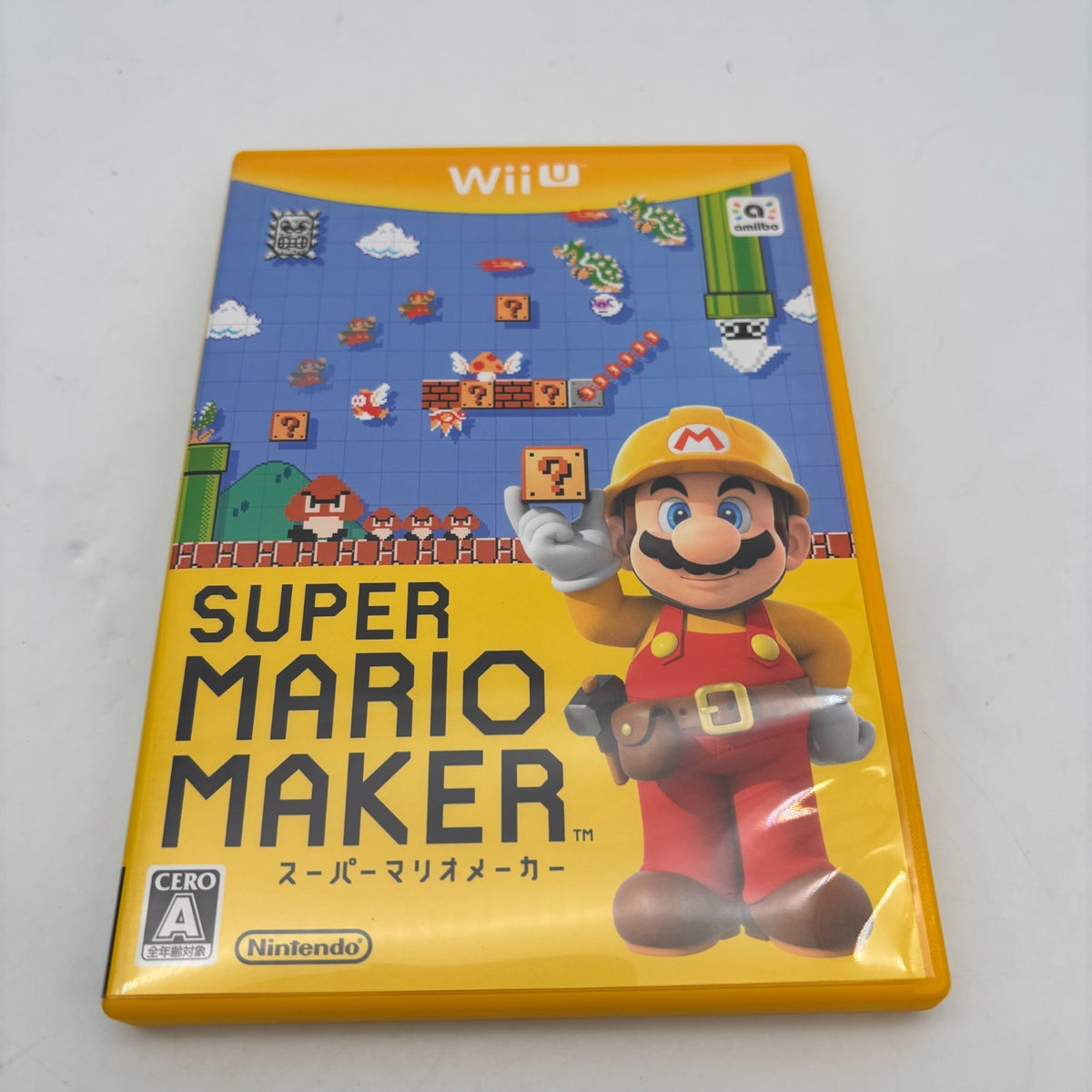 Nintendo Wii U Super Mario Maker With Booklet Japan Import