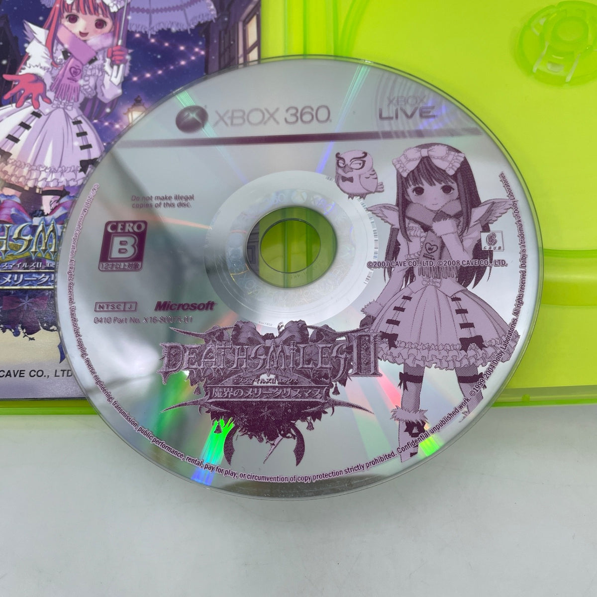 XBOX 360 Death Smiles 2 II X Makai Merry Christmas Japan Import