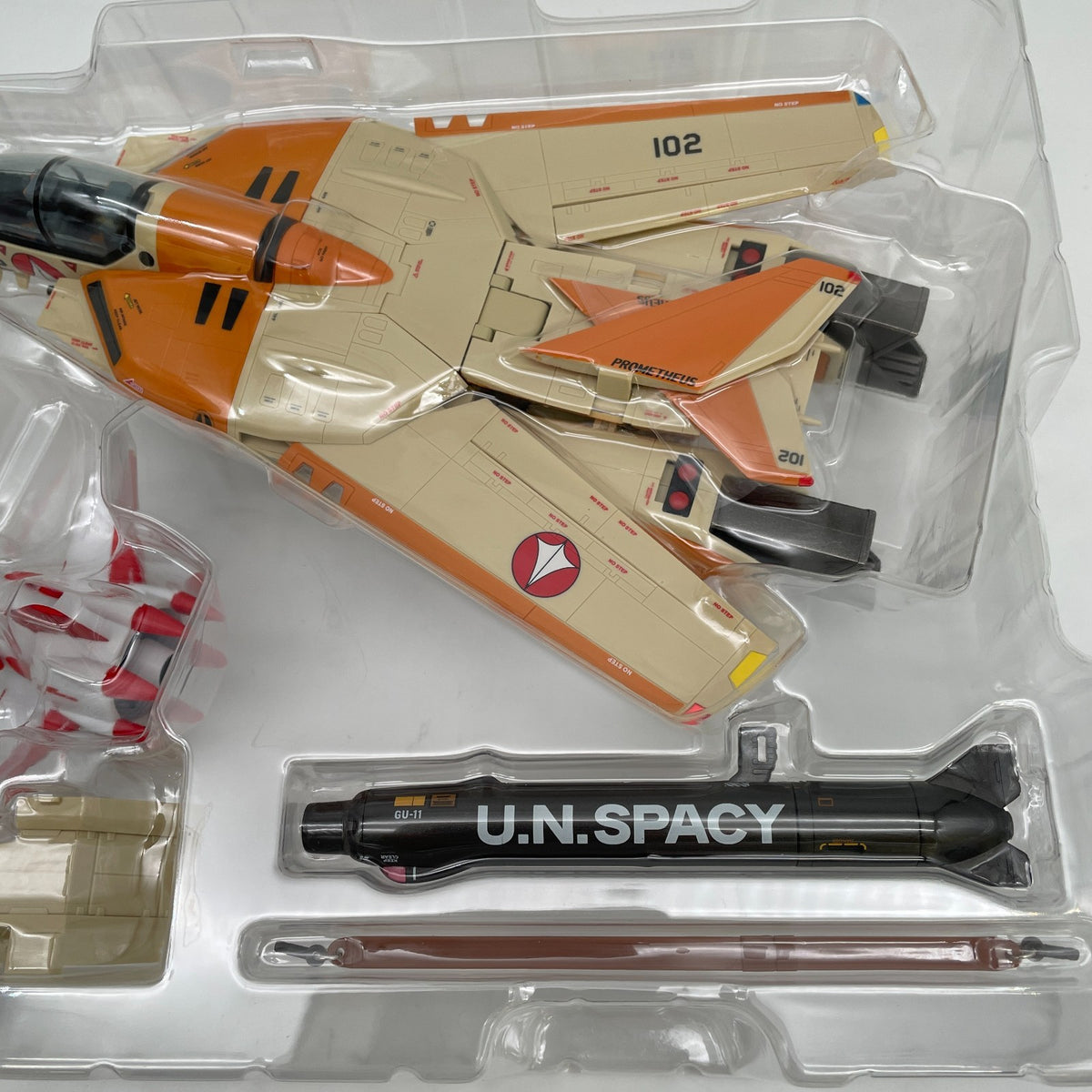 DX Chogokin VF-1D Macross Valkyrie & Fun Racer Figure BANDAI Japan