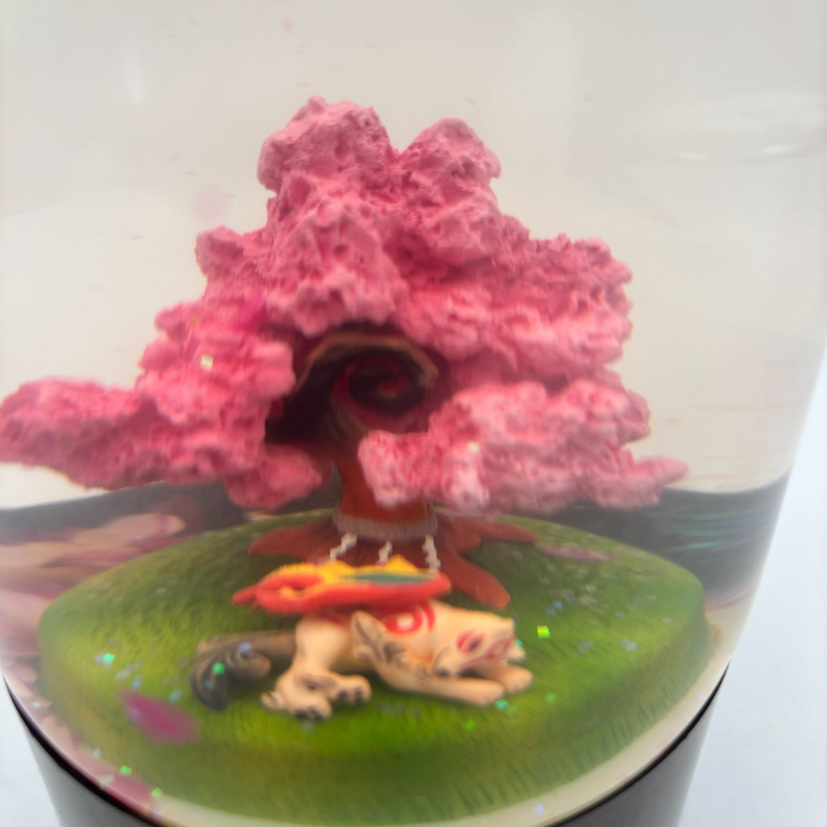 Okami Amaterasu snow globe edition Cherry blossom ball in full bloom from Japan