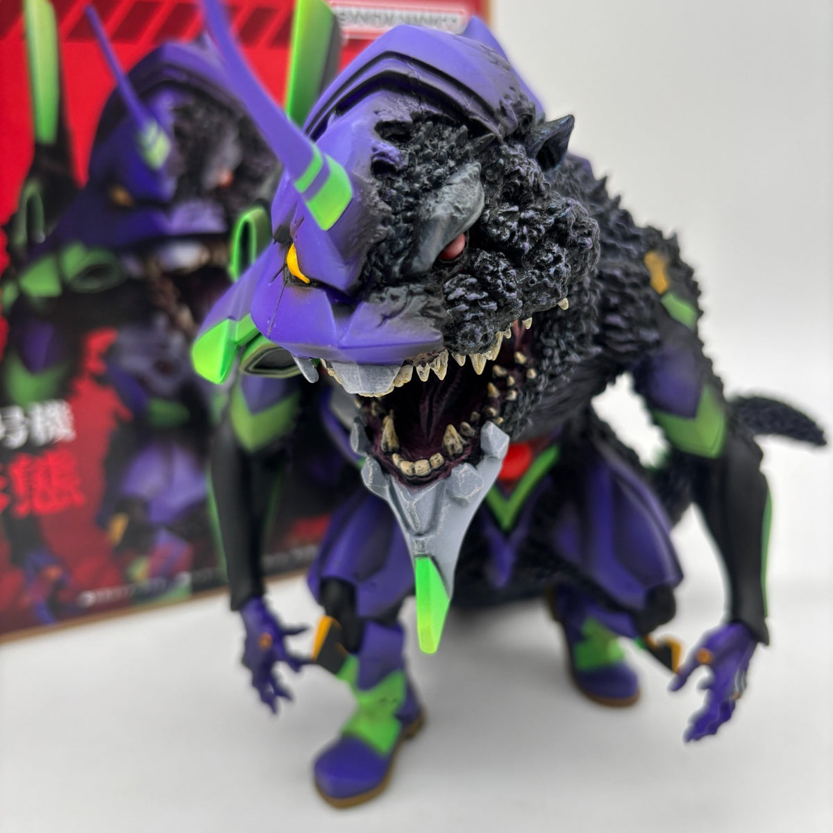 X PLUS Deforeal Evangelion Unit 01 Figure G Awakening Form GODZILLA BANDAI