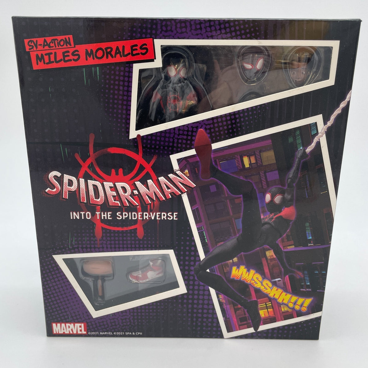 Sentinel SV-Action Spider-Man Miles Morales Figure Into the Spider-Verse