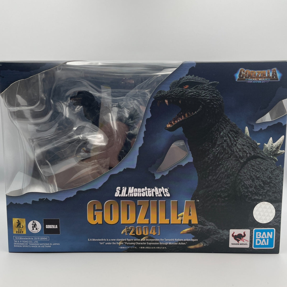 S.H.Monster Arts Godzilla 2004 Figure 160mm Godzilla Final Wars Bandai
