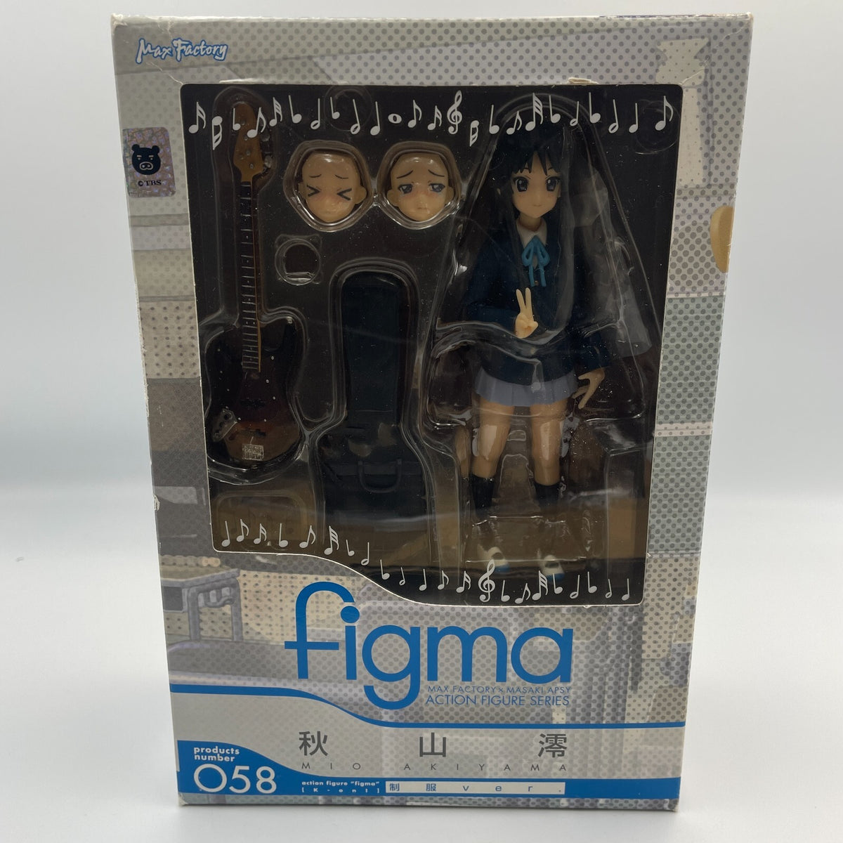 figma Mio Akiyama Uniform ver. Action Figure #058 K-ON! Max Factory