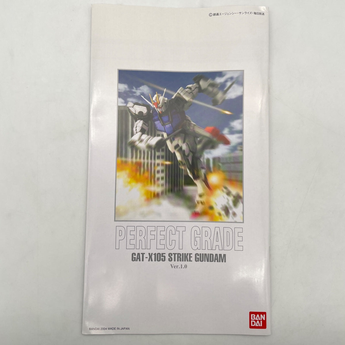 PG 1/60 GAT-X105 Mobile Suit Gundam SEED Strike Gundam Plastic Model BANDAI