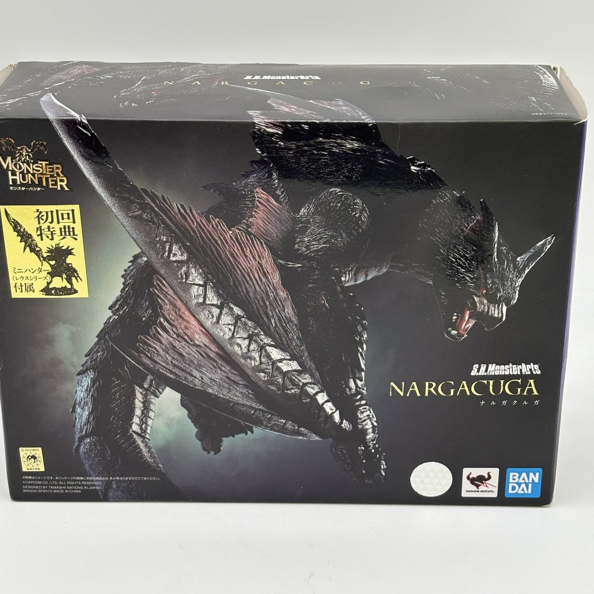S.H.Monster Arts Monster Hunter World Iceborne Nargacuga Figure Bandai Japan Toy