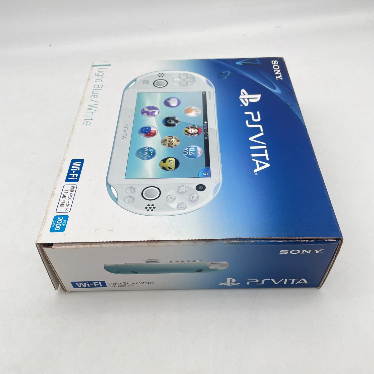 SONY PlayStation PS Vita PCH 2000 Light Blue White Console Charger Tested w/Box