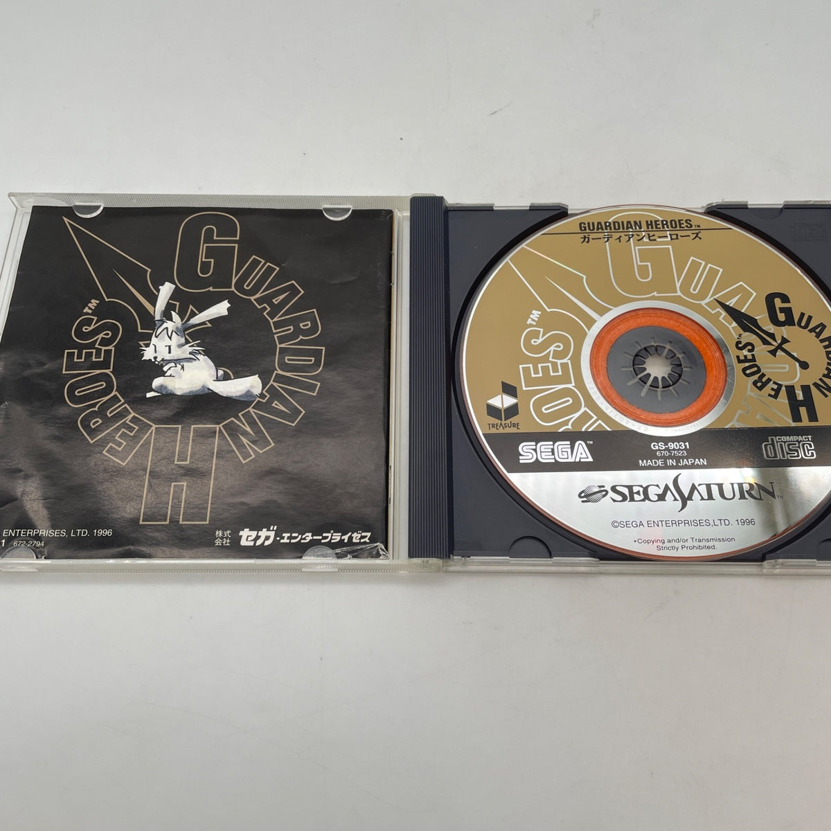 Sega Saturn GUARDIAN HEROES TREASURE SS Japan Import Game