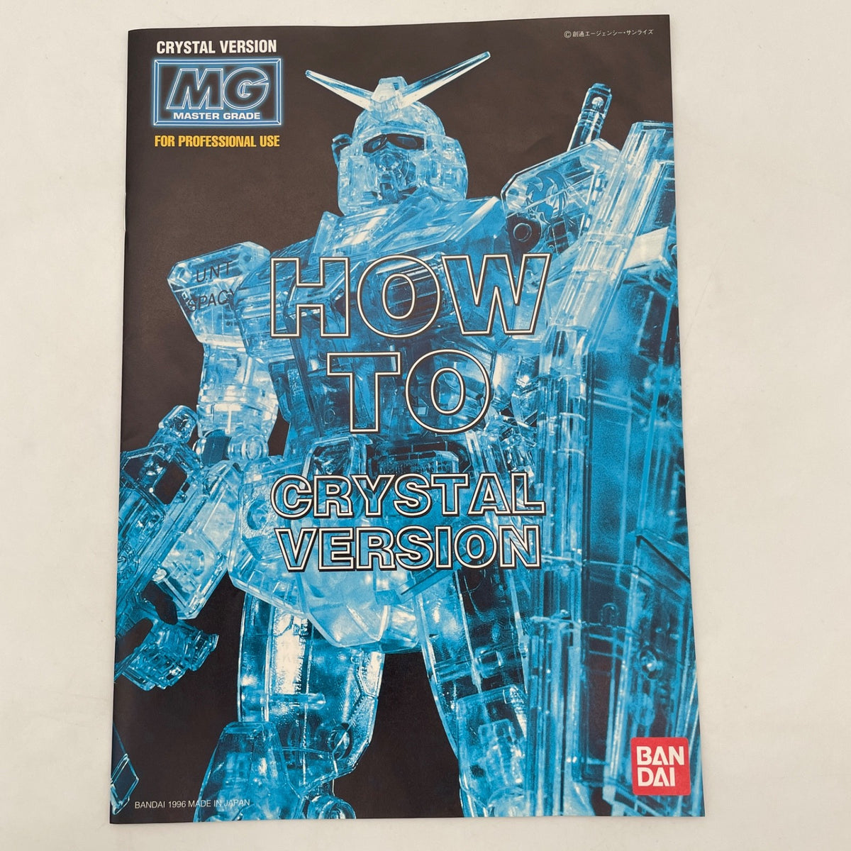 MG 1/100 RX-78-2 Gundam Crystal Version Mobile Suit Gundam plastic model Bandai