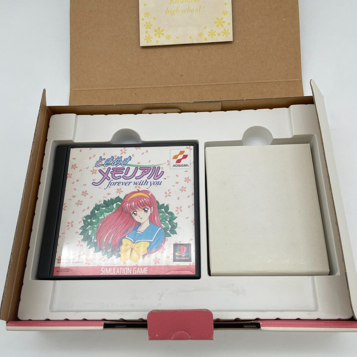 Tokimeki Memorial 1 With original Mouse pad KONAMI Limited Box PlayStation PS