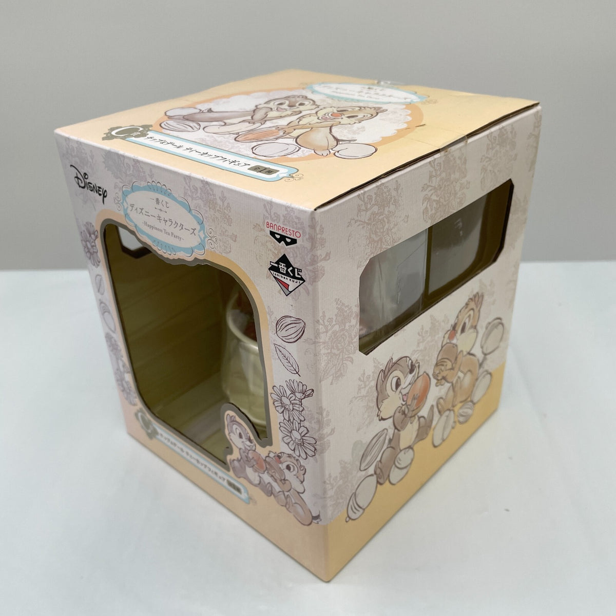 Disney Chip & Dale Happiness Tea Party Cup Figure Ichiban Kuji Prize C Japan