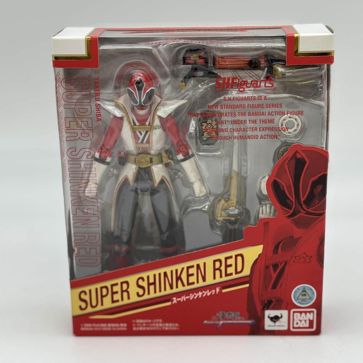 SH Figuarts Samurai Sentai Shinkenger Super Shinken Red Action Figure Bandai