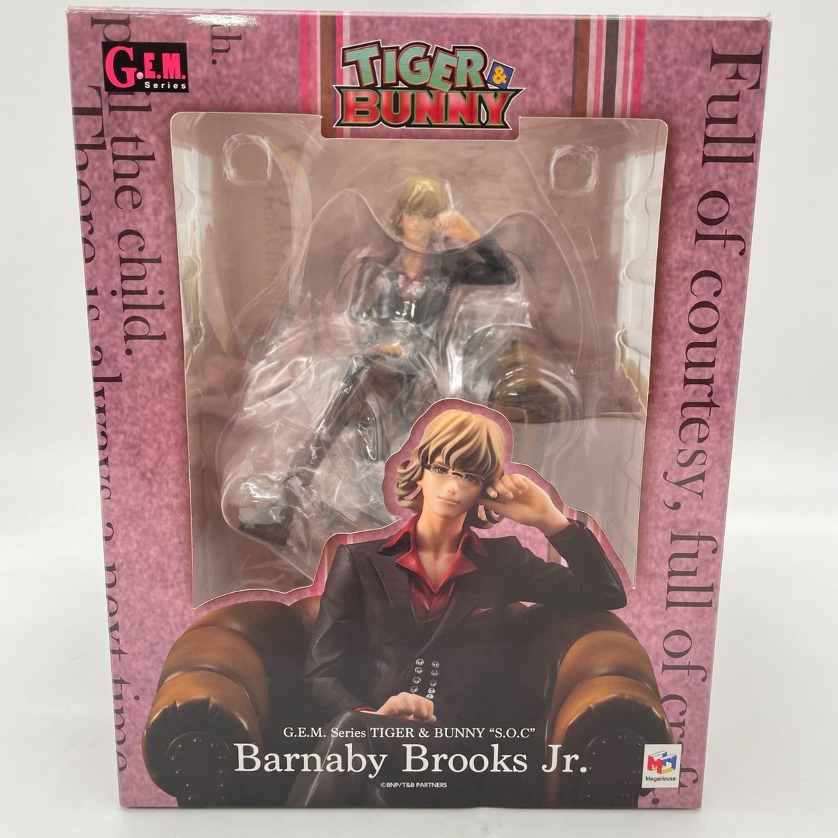 G.E.M. Series S.O.C Barnaby Brooks Jr. Figure TIGER & BUNNY Megahouse Japan