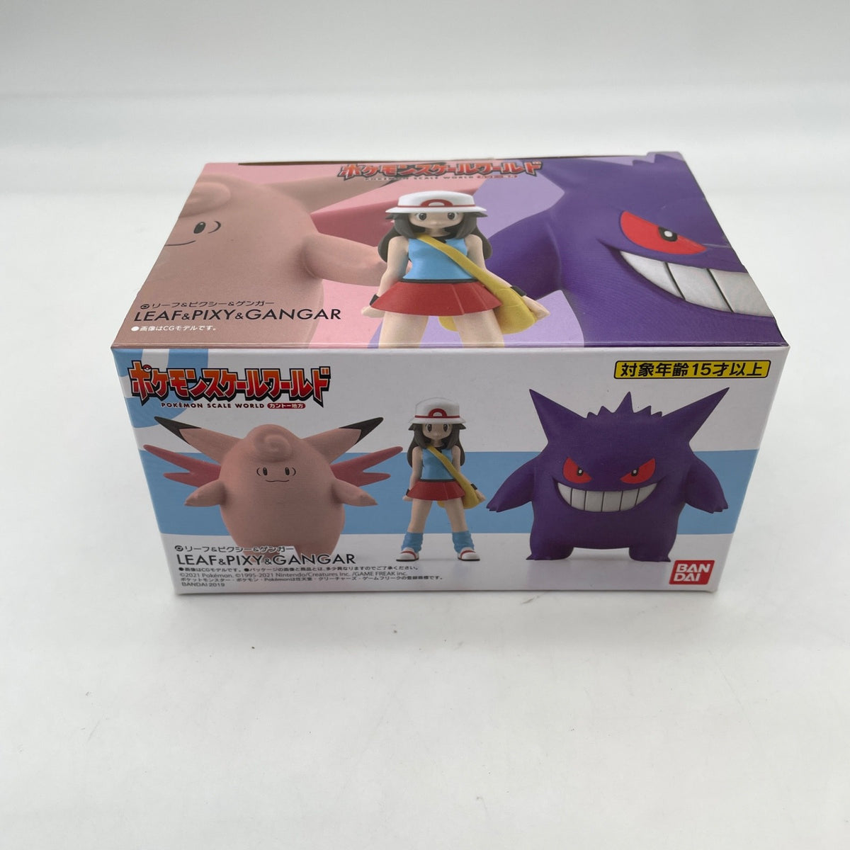 Pokemon Scale World Kanto Leaf & Clefable & Gengar 1/20 Figure Premium Bandai