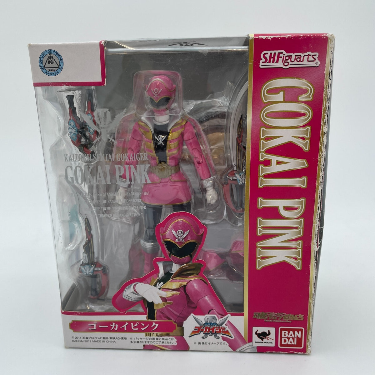 S.H.Figuarts Kaizoku Sentai Gokaiger Gokai Pink Action Figure Bandai Japan Used