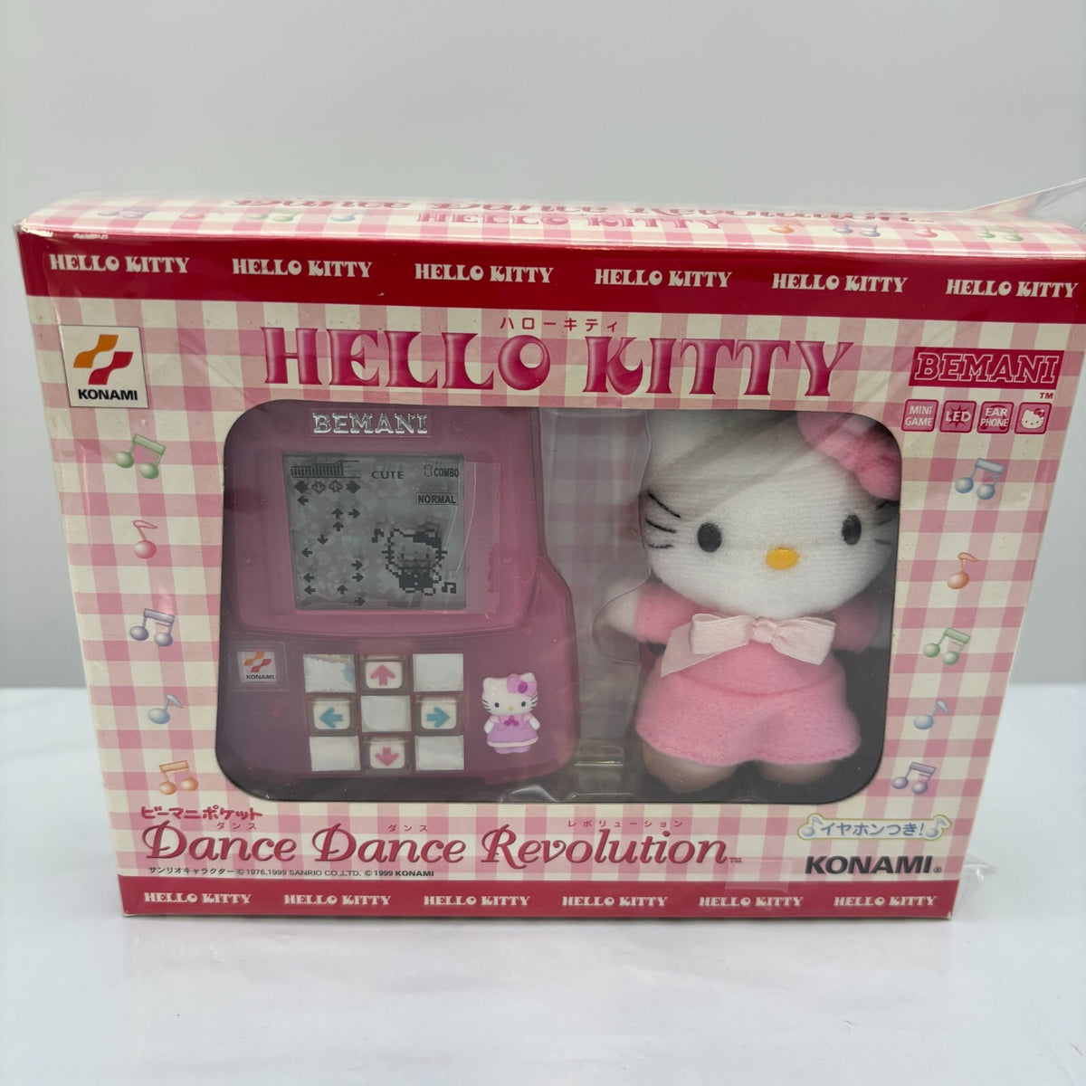 KONAMI Bemani Pocket Dance Dance Revolution Hello Kitty Sanrio LCD Plush Toy
