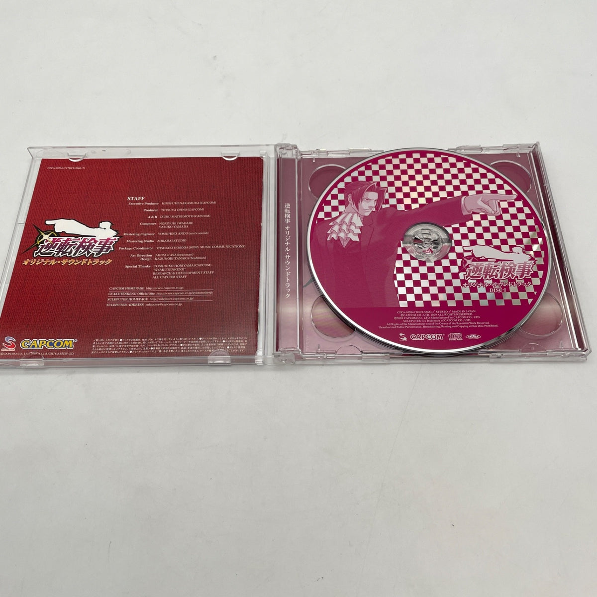 Ace Attorney Gyakuten Kenji Original Soundtrack CD Game Music CAPCOM Japan