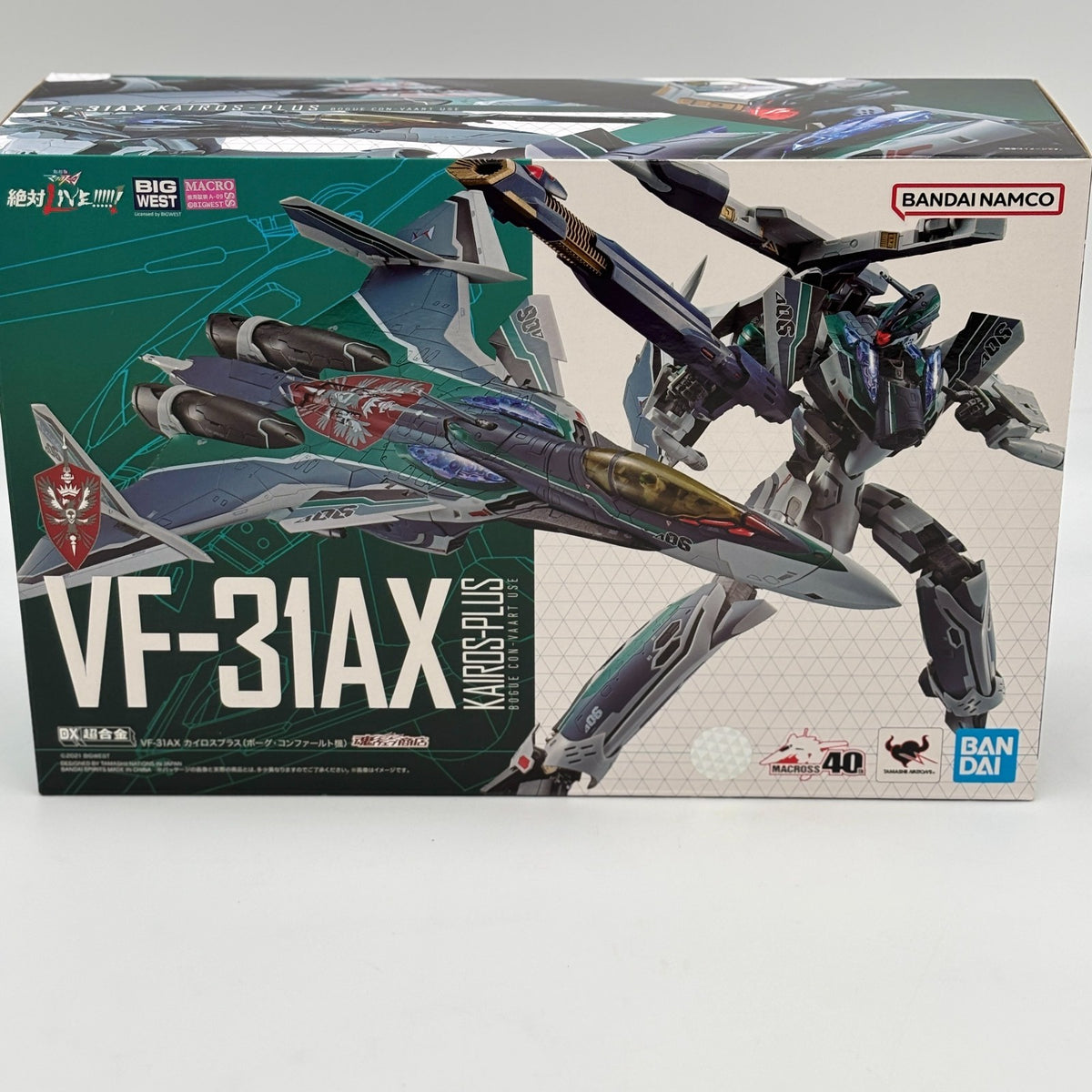 DX Chogokin VF-31AX Kairos Plus Bogue Con-Vaart Figure Plastic Model Japan