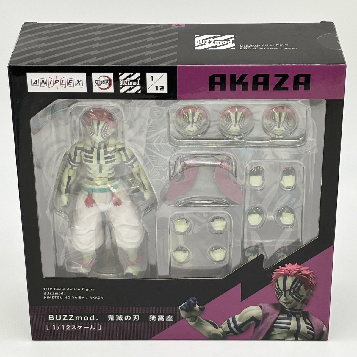 AKAZA Figure BUZZmod. KIMETSU NO YAIBA DEMON SLAYER ANIPLEX Japan