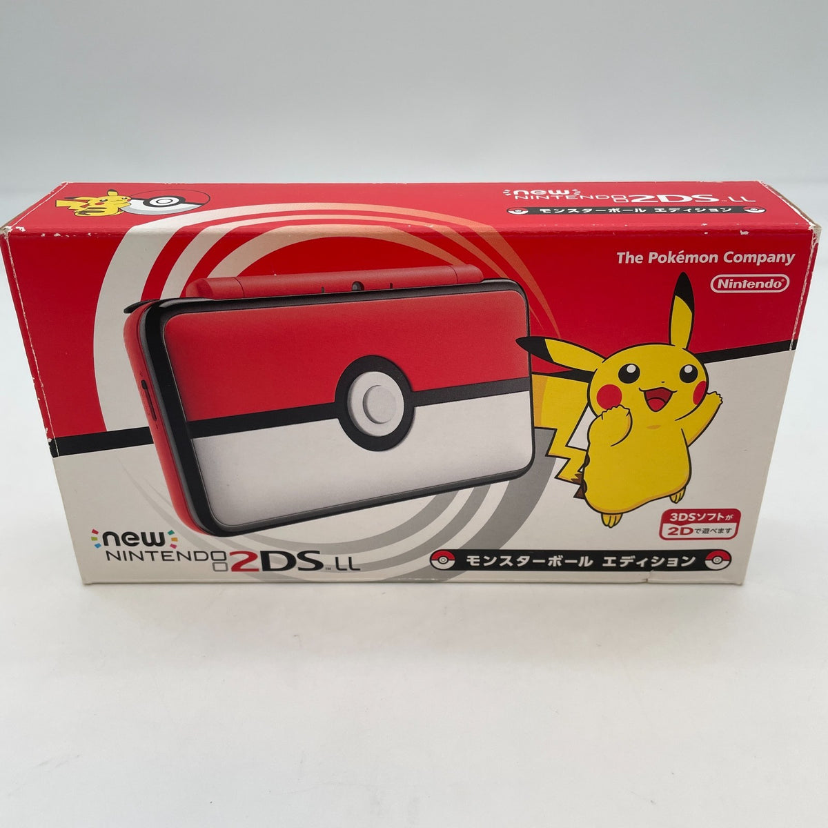 Nintendo 2DS LL XL Pokemon Monster ball edition White Red Pikachu Console