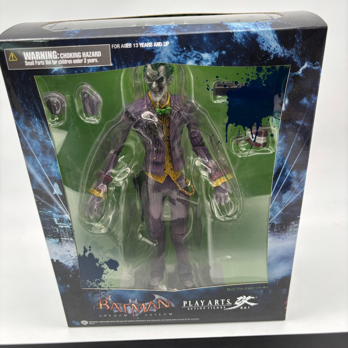 PLAY ARTS Kai Joker Action Figure Japan BATMAN TM ARKHAM ASYLUM