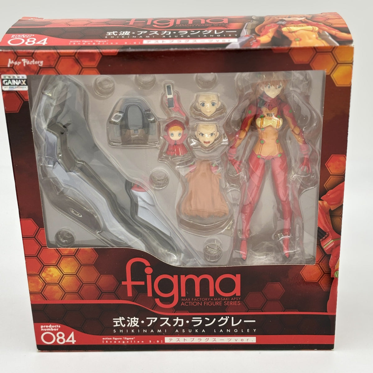 figma Evangelion 2.0 Asuka Langley Test Plug Suit Ver. Figure #084 Max Factory