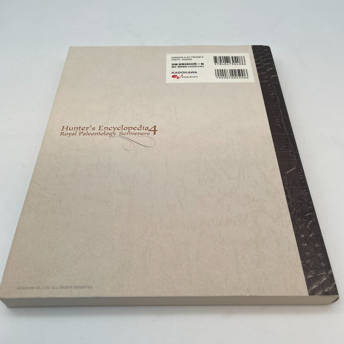 Monster Hunter Hunter's Encyclopedia 4 Book Paleozoic calligraphy corps