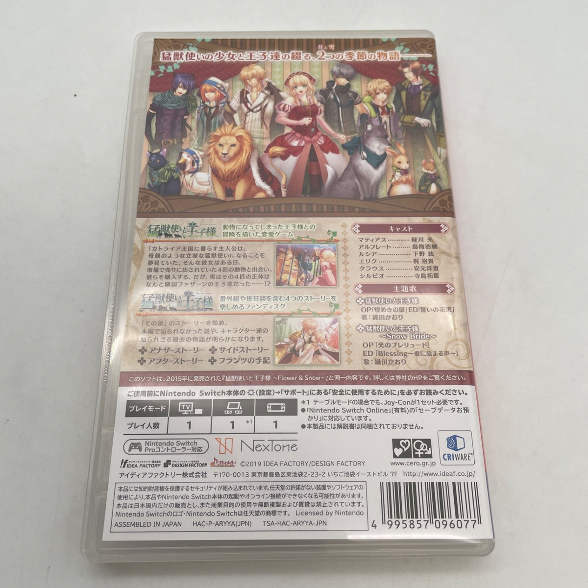 Nintendo Switch Beastmaster and Prince flower & snow Japan Import
