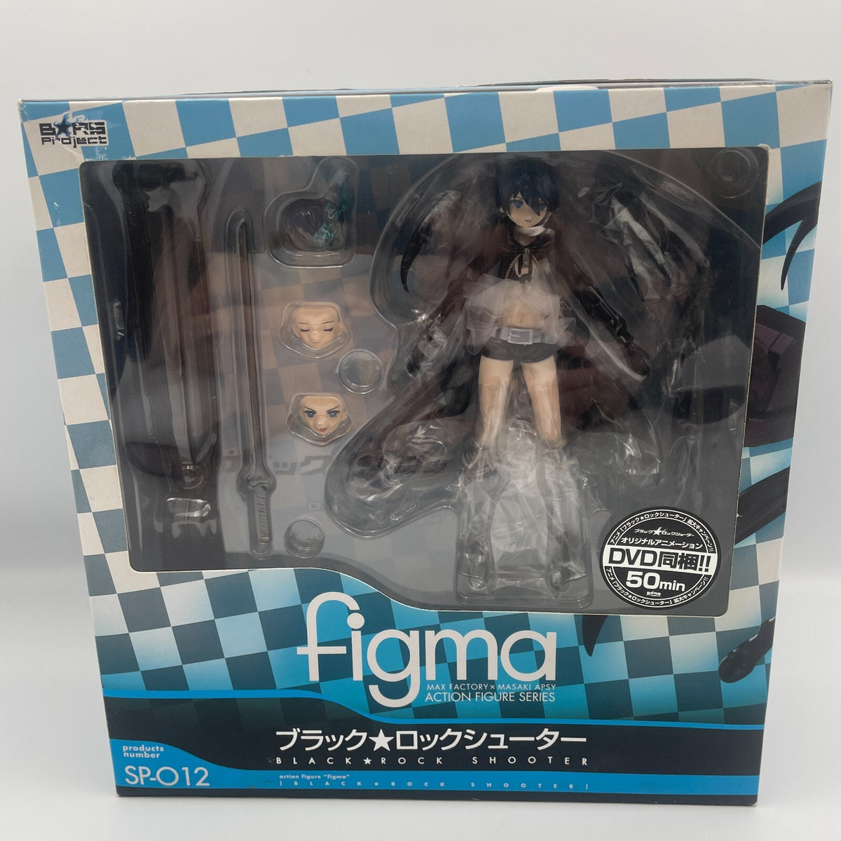 figma Black Rock Shooter Figure Original Anime Dvd Include Max factory