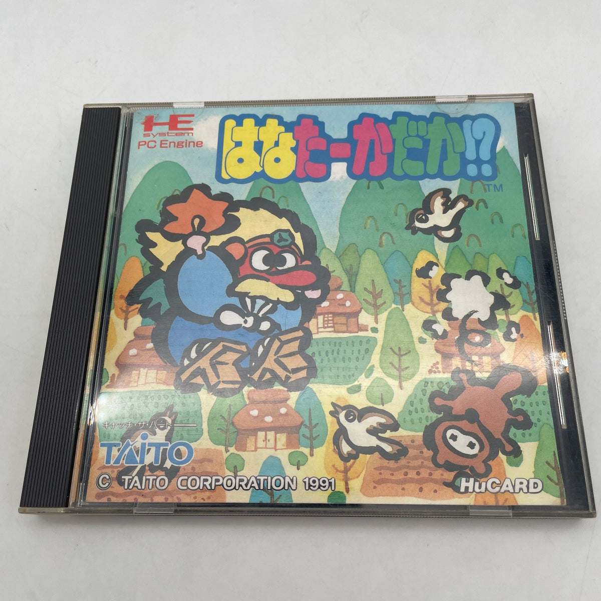 PC Engine HANA TAKA DAKA HANATAKADAKA Taito Hu-Card Software 1991 from Japan