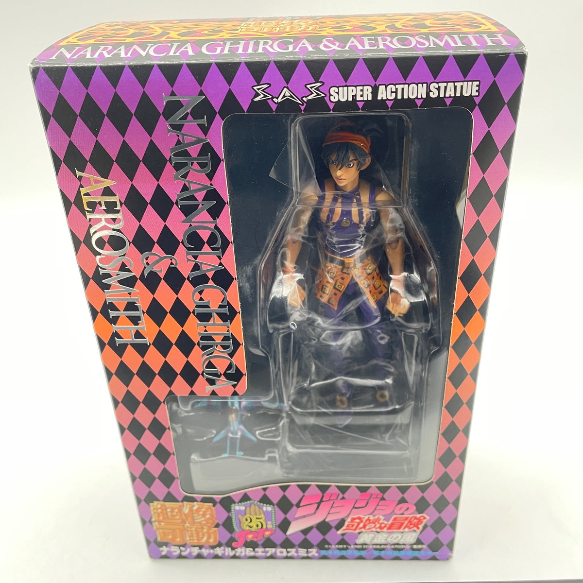 Super Action Statue JoJo 5 Narancia Ghirga & As Aero Smith Figure Medicos SAS