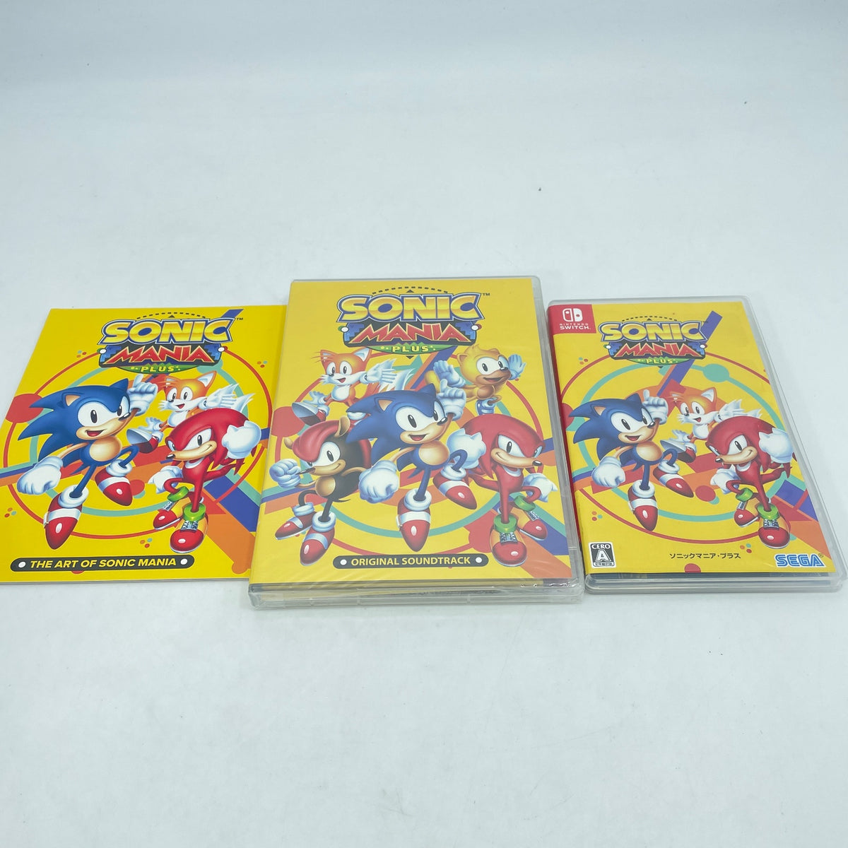 Nintendo Switch Sonic Mania Plus w/Soundtrack CD Art Book Japan Import