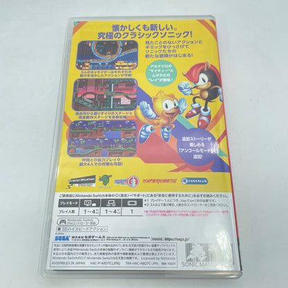 Nintendo Switch Sonic Mania Plus w/Soundtrack CD Art Book Japan Import