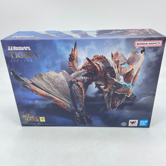 S.H.MonsterArts Monster Hunter Rise Tigrex Figure BANDAI