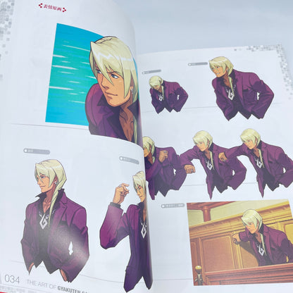 The ART OF GYAKUTENSAIBAN Ace Attorney illustration Capcom Official Books
